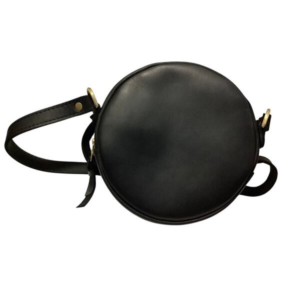 Portland Leather Goods Small Crossbody Bag H:7” wide and 2.5” black - Picture 2 of 5